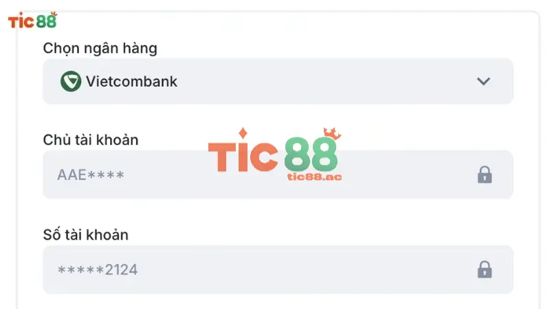Rút tiền Tic88 chỉ với 4 bước đơn giản, nhanh chóng 2 Các bước rút tiền đơn giản tại Tic88 chỉ với 4 bước